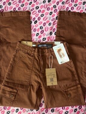 Sweet Look brown cargo straight leg pants